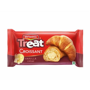 Britannia Treat Vanilla Creme Croissant 45 g (Pack)
