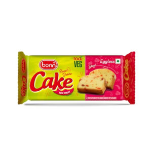 Bonn Sweet Desire Eggless Soft and Delicious Mix Fruit Cake 60g, (Pack of 12-720g)